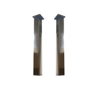 Jeu 2 pieds aluminium brillant 40 x 200 mm C/R - SALGAR - 25099