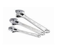 SAM Outillage - Jeu 3 clés à molette 54-CL - 6" 8" 10" - Chromées