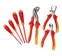 Jeu 3 pinces et 4 tournevis isolé 1000V - SAM OUTILLAGE - ZTC-PJ7
