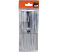 Bahco Jeu de limes aiguille grossièrement taillées sans manche 140 Mm 6 unités Argent Argent One Size