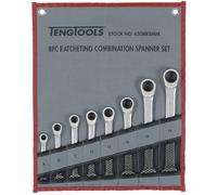 Jeu clés mixtes à racagnac plat 8-19mm 8 pcs Teng Tools 6508RSMM