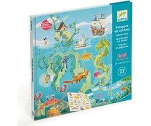 Jeu créatif Djeco Les aventures en mer Histoires de stickers Multicolore E