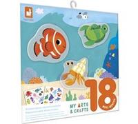 Janod Jeu créatif Stickers épais repositionnables – La Mer
