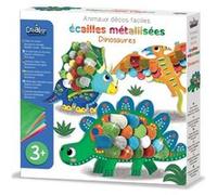 Jeu créatif - Stickers à coller - 3 dinosaures à décorer - Dès 3 ans - Loisirs créatifs enfant