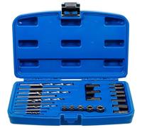 Jeu d Extracteurs de Vis HSS 25 pcs - Acier Haute Vitesse - Déblocage Facile et Rapide, Pro - D-Work