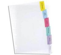 Jeu d’intercalaires 12 positions à onglets maxi format pour pochettes, en PVC 147/100e G