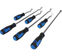 Jeu d’Outils pour Dégrafer les Clips d’Habillage - BT511045 6 Pièces Universelles - Montage et Démontage Panneaux/Portes - Tailles 4,8 et 10 mm - Longueurs 23,5 et 49,5 cm - BRILLIANT TOOLS