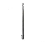 Jeu d'adaptateurs de mandrin 150 mm - Rallonge en acier au chrome vanadium - Gris - Pour visseuse à percussion et visseuse sans fil avec boule de verrouillage pour conversion de six pans en carré 1/4