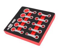 Jeu D'Adaptateurs de Torsion Impérial, Adaptateurs de extension à Entraînement 3/8 Robustes pour les Réparations Automobiles, 10 Pièces en Acier CrMo