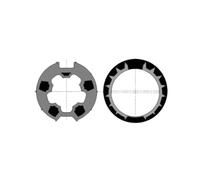 Jeu d'adaptation Welser 63 à goute pour moteur diamètre Ø50