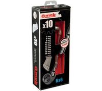 Jeu de 10 clés à pipe 6x6 pans en coffret - 7-8-9-10-11-13-16-17-18-19 mm MOB