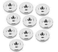 Jeu de 10 écrous moletés SOTECH M10, acier inoxydable V2A (SS304), forme plate, DIN 467, écrous moletés métriques à flancs moletés.