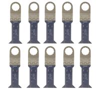 Jeu de 10 lames de scie multifonction, dimensions 44x68 mm, compatibles avec les systèmes Fein SuperCut et Festool Vecturo