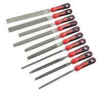 Jeu de 10 limes et râpes emmanchées - manche bi-matière SAM OUTILLAGE