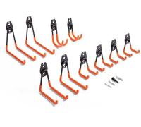 Jeu de 10 punaises pour garage, punaises d'atelier, pour outils d'atelier, rangement d'échelles, de chaises, de tuyaux, de vélos et de gros appareils électriques, 5 tailles