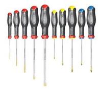 Jeu de 10 tournevis Protwist lame ronde et hexagonale FACOM ATW.J10PB