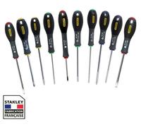 Jeu de 10 tournevis STANLEY FATMAX électricien + mécanicien - phillips + pozidriv + torx