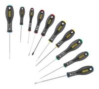 Jeu de 10 tournevis STANLEY FATMAX électricien + mécanicien - phillips + pozidriv + torx