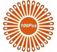 Jeu de 100 lames en plastique pour débroussailleuses Polycut 2-2, 3-2 Polycut, 45 FSA, 57 FSA, 52 FSE, 24V-GT10, 40V