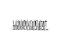 jeu de 11 douilles 6 pans bgs longues, profondes, 8 a 19 mm carre 3/8 -
