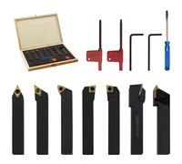 jeu de 12 burins de tournage avec plaquettes 16x16 mm 100 mm