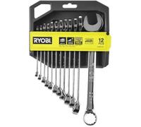 Ryobi – Jeu de 12 clés 8–22 mm – Angle de reprise 15° – Compatible Ryobi LINK