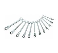 JEU DE 12 CLES MIXTES A CLIQUET ARTICULEE 8 A 19 MM + 1 POLO SAM - 50-CTJ12Z