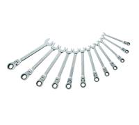 JEU DE 12 CLES MIXTES A CLIQUET ARTICULEE 8 A 19 MM SAM OUTILLAGE - 50CTJ12 19