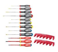 Jeu de 12 tournevis PROTWIST - FACOM - AT.J12R1PB + 2 racks de rangement -