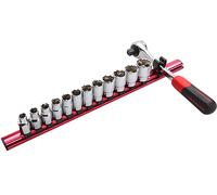Jeu de 13 Douilles et cliquet 1/2'' sur rack aimanté SAM OUTILLAGE - 75-SH13N