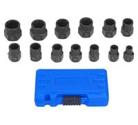 Jeu de 13 extracteurs de vis, vis à frapper robustes et extracteurs avec coffret de rangement pour retirer les vis endommagées