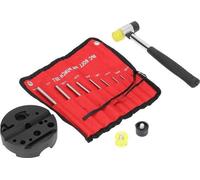 Jeu de 14 pièces de poinçons à rouleau en métal pour la réparation automobile et le bricolage