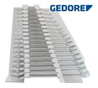 Jeu de 17 clés mixtes Gedore, en dimensions métriques, de 6 à 22 mm