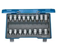 Jeu de 17 embouts de vissage, taille 1/2", T20-60E10-24, Gedore | 4010886612958
