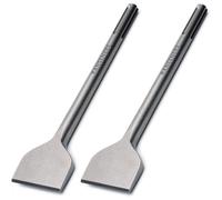 Jeu de 2 burins SDS-Max pour carrelage, burin plat large de 300 x 75 mm, en acier trempé