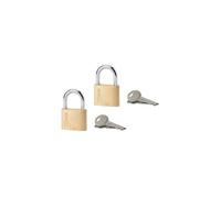 Jeu de 2 cadenas Type 1, 40 mm, anse acier, 4 clés