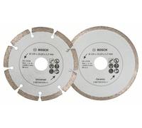 Jeu de 2 disques diamant carrelage et matériaux de construction Ø125mm Bosch TS 2607019484