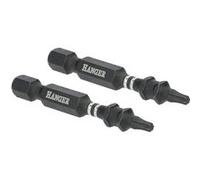 Jeu de 2 embouts impact 1/4'' pour vis étoile T40 50mm - HANGER - 134065 Noir G