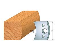 JEU DE 2 FERS PROFILES ACIER HT.40MM N°008-800.008 - LEMAN