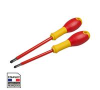 Jeu de 2 tournevis STANLEY FATMAX borniers isolés 1000V - pozidriv