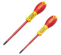 Stanley Jeu de 2 tournevis FATMAX FMHT0-62648 – borniers isolés 1000 V Phillips PH1x100+PH2x125