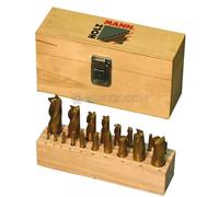 Jeu de 20 fraises carbure finition frontal 4 et 2 flute acier HOLZMANN ffs20