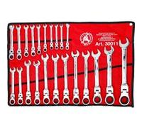 jeu de 22 cles mixtes a cliquet articulees, tete flexible 6-32 mm - Bgs Do It Yourself G
