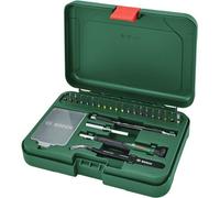 Jeu de 24 tournevis de précision BOSCH, 20 embouts de précision, Rallonge flexible, Pincette, Boîtier de rangement