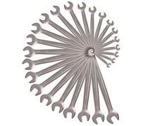 Jeu de 25 clé mixtes - KS TOOLS - 922.0075 - Clés mixtes métriques en trousse - 6 à 34 mm - Angle de fourche 15°