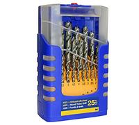 Fisch Tools – Jeu de 25 forets hélicoïdaux pour bois 1–13 mm – 013G0025K01