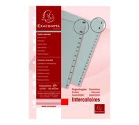 Jeu de 26 intercalaires alphabétiques polypropylène gris A4 - Exacompta