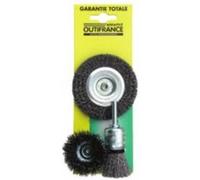 jeu de 3 brosses ondulés Outifrance G