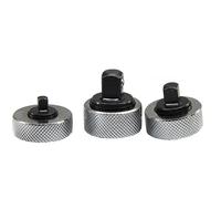 Jeu de 3 Cliquets à Doigt, clé à Molette Réversible Compacte et Durable pour les Espaces Restreints avec Entraînement 1/4 3/8 1/2 Pouces