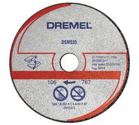 Jeu de 3 disques à tronçonner mini scie métal/plastique 77 mm x 2 x 11,1 mm DSM510 Dremel